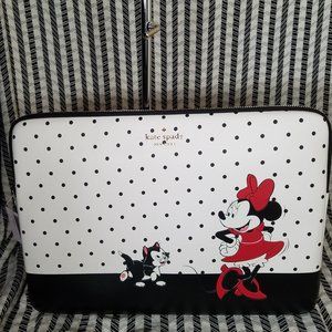 MAKE A REASONABLE OFFER kate spade universal laptop sleeve dot white black